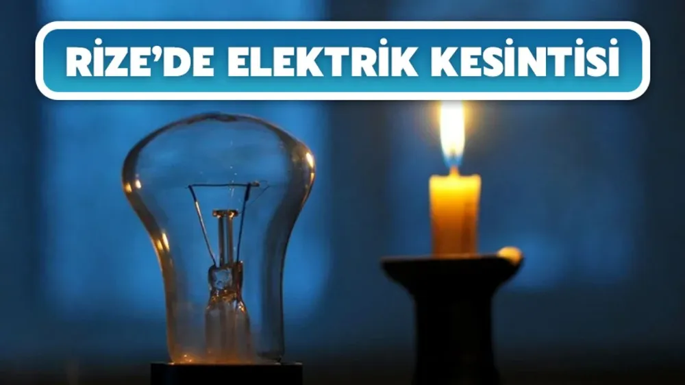 Rize’de Elektrik Kesintisi