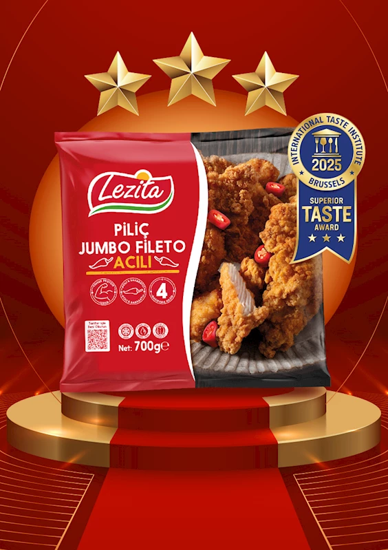 Lezita’nın Acılı Jumbo Fileto ürününe Superior Taste Award’dan ‘Lezzet Ödülü’