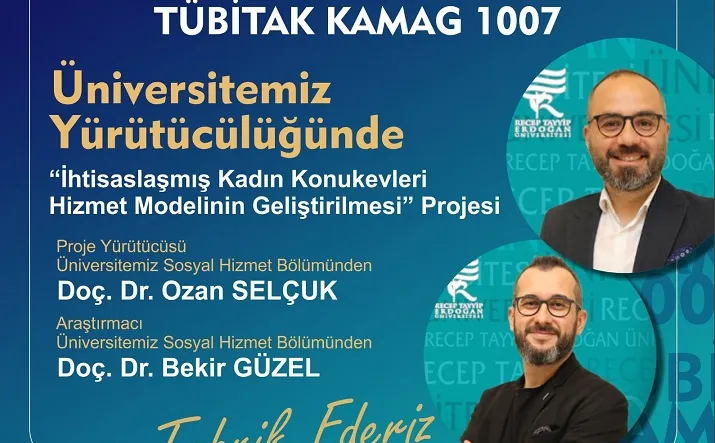 RTEÜ Öğretim Üyelerinin Projesine TÜBİTAK’tan Destek