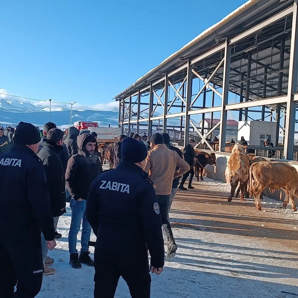 Horasan Canlı Hayvan Pazarı Yeniden Açıldı Sağlık ve Güvenlik Tedbirleri Artırıldı