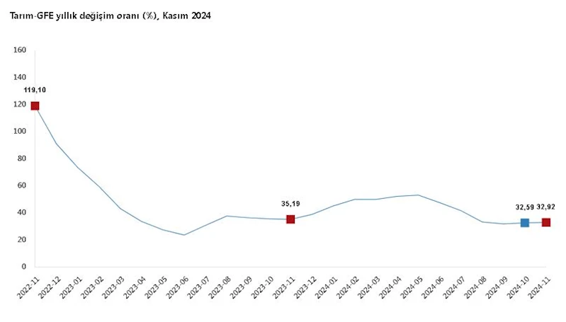 TÜİK: Tarımsal girdi fiyatları kasımda arttı
