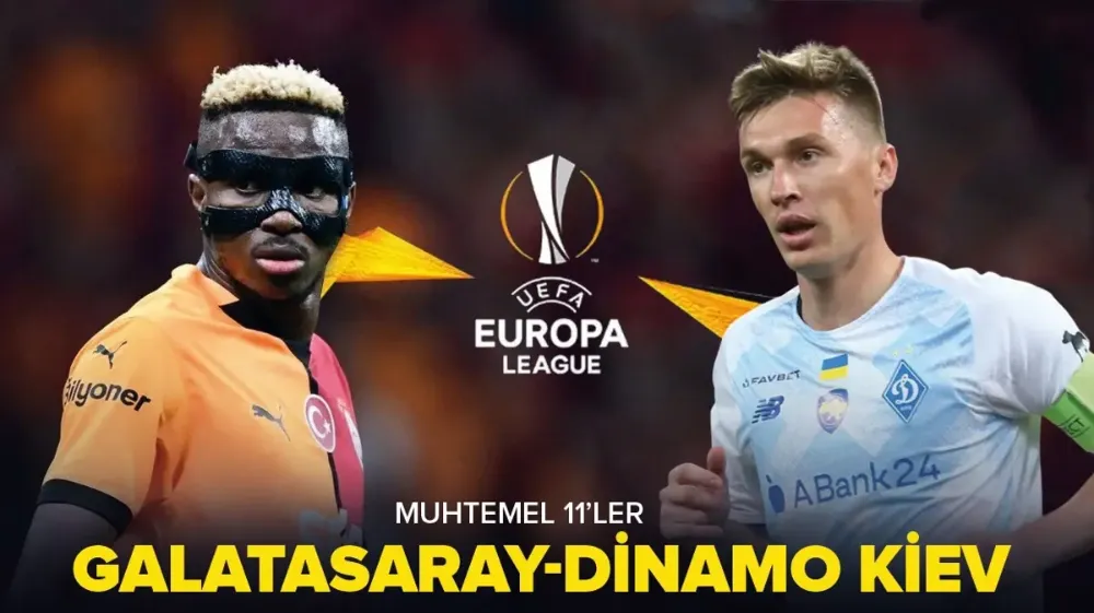 Galatasaray-Dinamo Kiev maç kadrosu belli oldu! İşte Galatasaray-Dinamo Kiev muhtemel 11