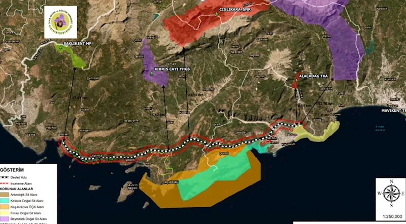 Finike- Kalkan bölünmüş yol projesine 