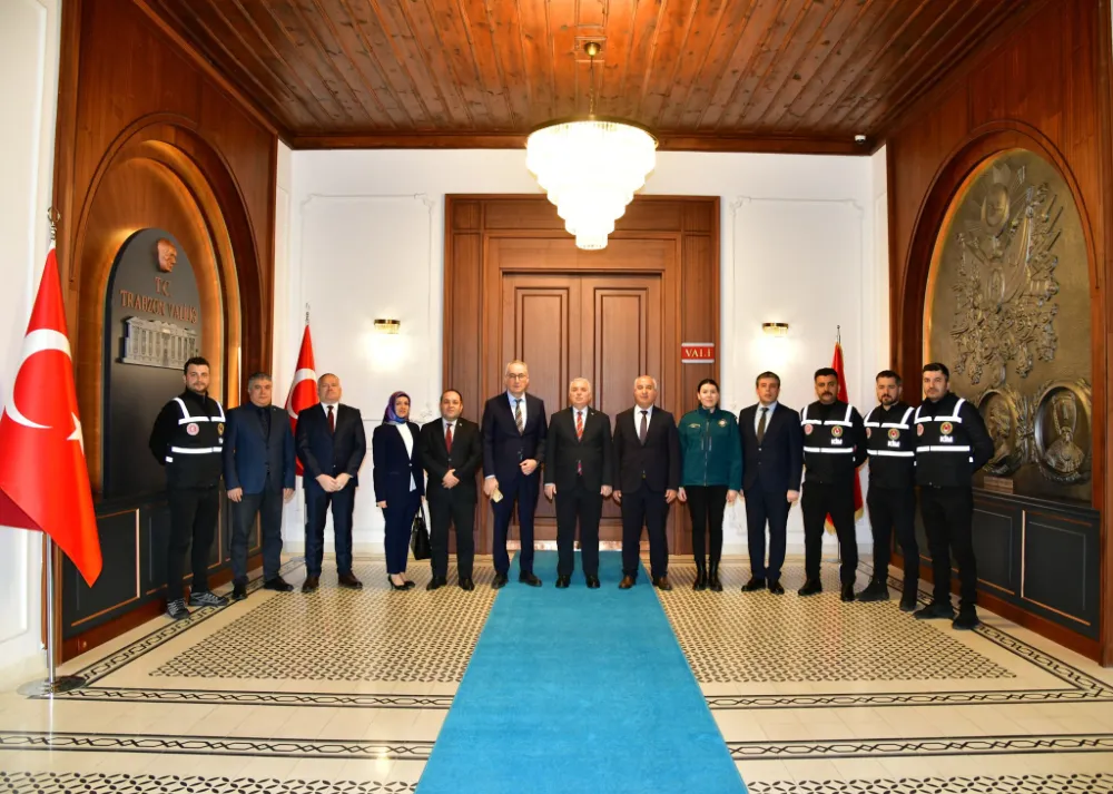 Trabzon Valisi Aziz Yıldırım Gümrük Teşkilatını Makamında Ağırladı