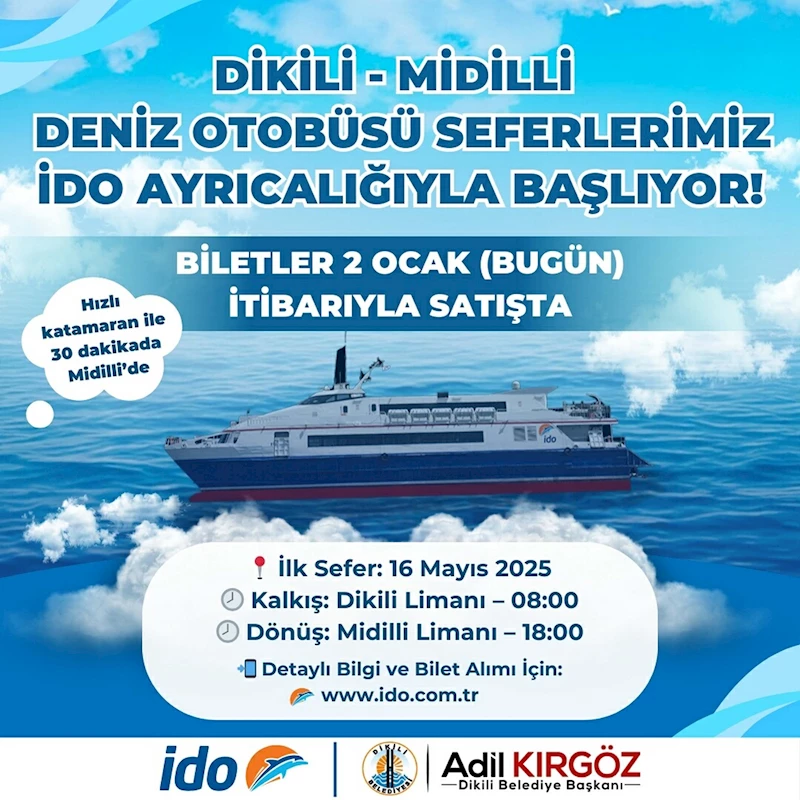 Dikili-Midilli seferleri başlıyor