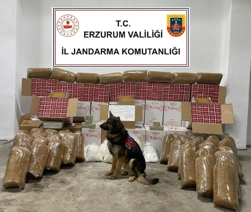 Erzurum İl Jandarma Komutanlığından Kaçakçılıkla Mücadeleye Yönelik Başarı