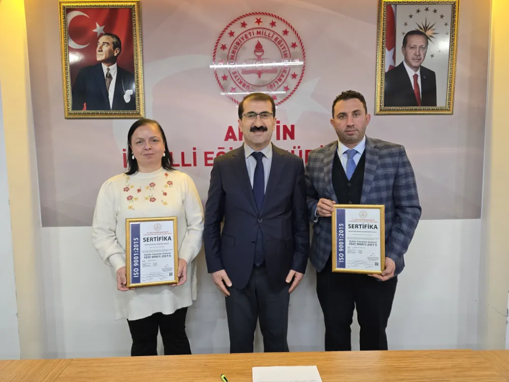 Artvin İl Milli Eğitim Müdürlüğü, İki Kurumuna ISO 9001 Kalite Belgesi Verildi