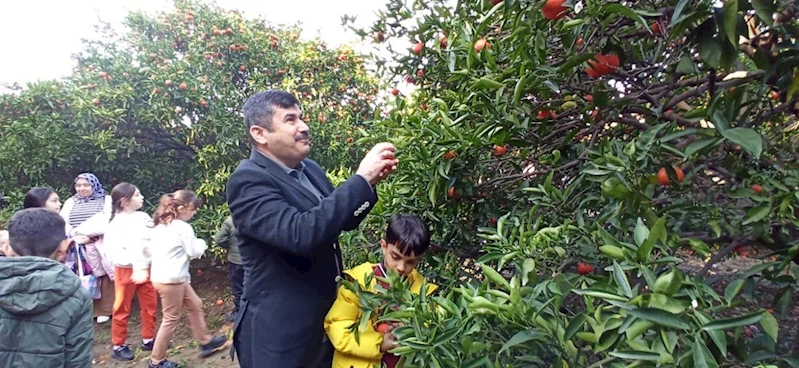 İlkokul öğrencileri, tarım ürünlerini tanıdı