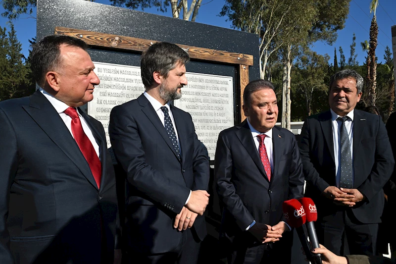 Eski Macarköy olarak bilinen Serik Gebiz’de Macar dostluk anıtı açıldı