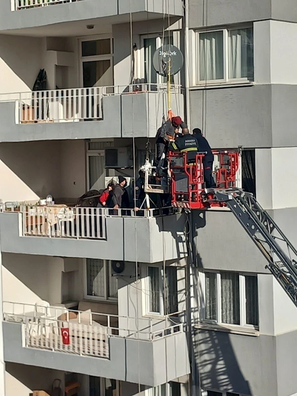 Güvenlik halatı sayesinde ölümden döndü