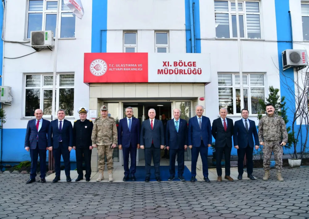 Trabzon Valisinden Ulaştırma ve Altyapı Bakanlığı 11. Bölge Müdürlüğüne Ziyaret  