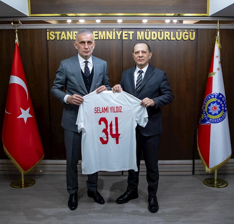 TFF Başkanı Hacıosmanoğlu, İstanbul Emniyet Müdürü Yıldız