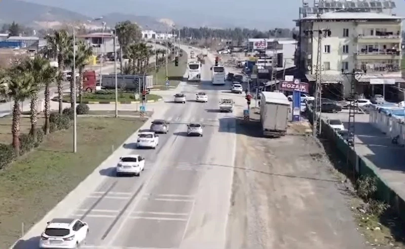 Hatay’da emniyetten drone destekli trafik denetimi 