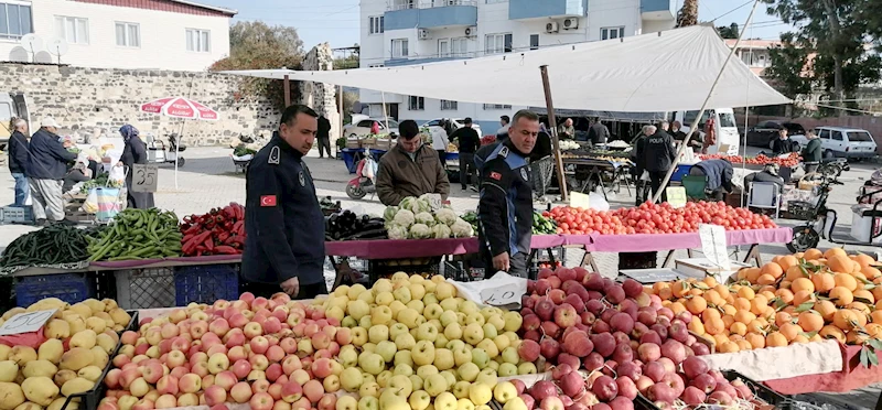 Yumurtalık Belediyesi’nden pazarda etiket denetimi