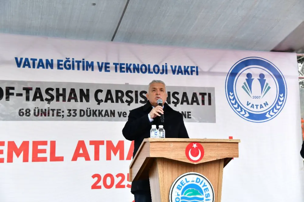 Of İlçesinde Yeni Ekonomik Yatırım Yerel Çarşı ve İmalathane Projesi Başladı