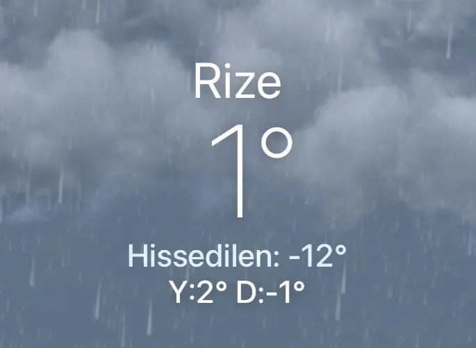 RİZE’DE TERMOMETRELER REKORU GÖSTERDİ