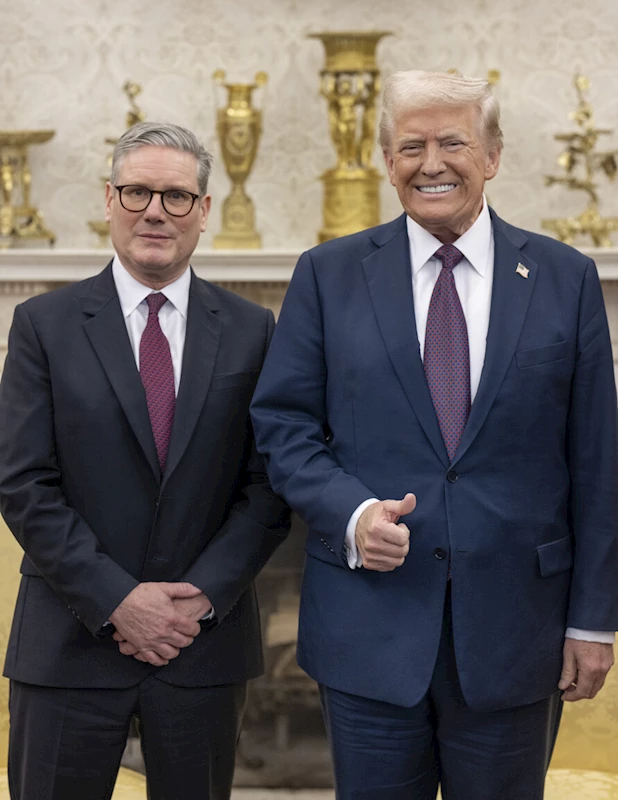 ABD Başkanı Trump, İngiltere Başbakanı Starmer ile bir araya geldi