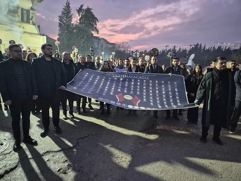 Hatay Barosu, depremde ölen meslektaşlarını 