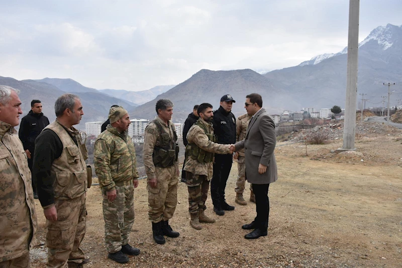 Kaymakam Başar’dan, Sason’daki üs bölgelerine ziyaret 