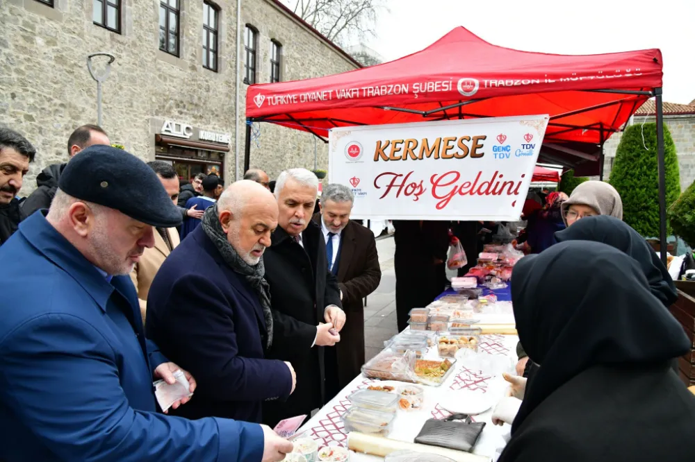 Trabzon’da Hayır Çarşısından Depremzedelere Yardım Eli