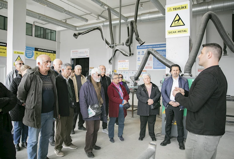 Büyükşehir’in emekli evi üyeleri, hizmetleri yerinde inceledi