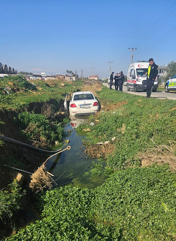 Otomobil şarampole düştü: 1 yaralı 