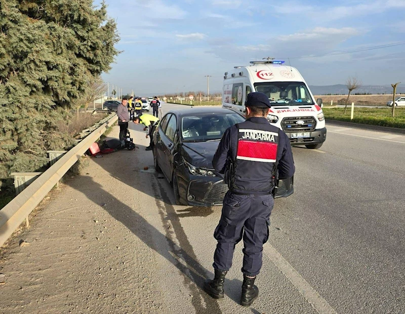 Bursa’da otomobil ile elektrikli motosiklet çarpıştı: 1 ölü 