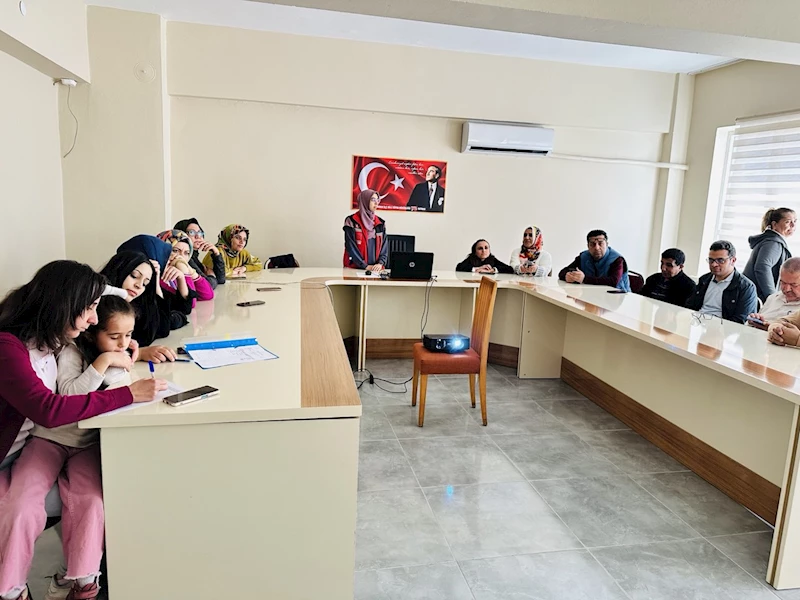 Hatay’da aile içi etkileşim semineri verildi 