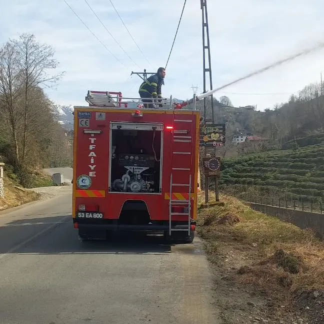 Çayeli İtfaiyesi,Orman Yangınlarına Karşı Seferber Oldu