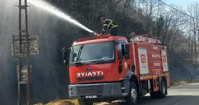 Çayeli’de Anız Yakımı Orman Yangınlarına Neden Oldu