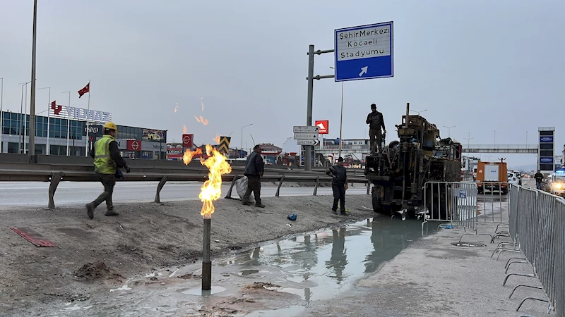 14 gündür yanan metan gazının 500 metre ilerisinde gaz açığa çıktı; gaz kontrollü şekilde alevlendirildi