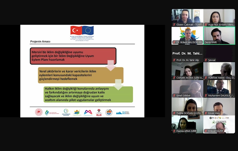Mersin Büyükşehir’den iklim değişikliğine karşı çevrim içi çalıştay