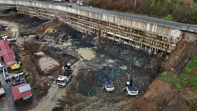 Rize’nin Yeni Otobüs Terminalinde Çalışmalar Hızla İlerliyor