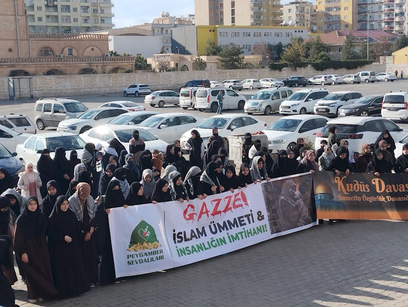 İsrail’in Gazze saldırıları Mardin’de protesto edildi