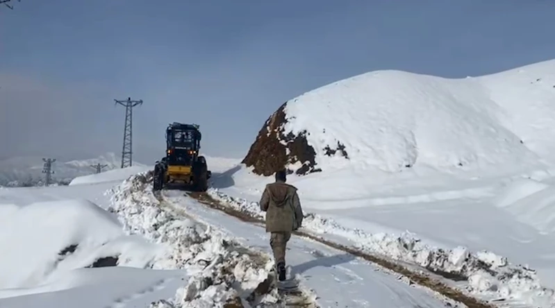 Sason’da 12 yerleşim yerinin yolu kardan kapandı