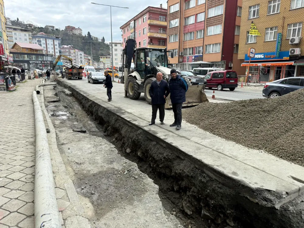 Çayeli Belediyesi,Seslidere İçmesuyu Hattı Projesi Çalışmalarını Sürdürüyor