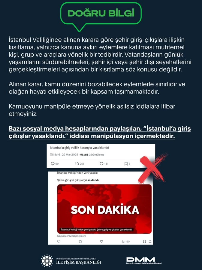 İletişim Başkanlığı: 