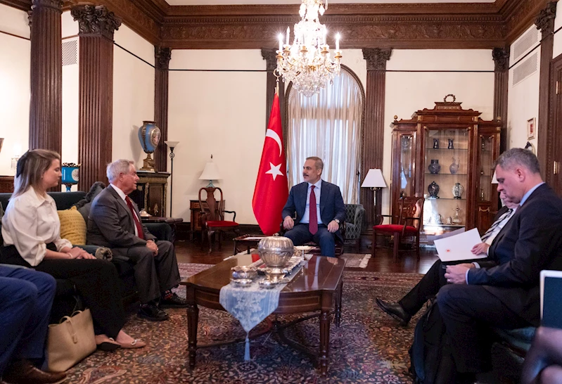 Bakan Fidan, ABD-Türkiye İlişkileri ve Türk Amerikalılar Grubu Eş Başkanı Wilson’u kabul etti