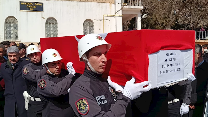 Hayatını kaybeden polis memuru toprağa verildi