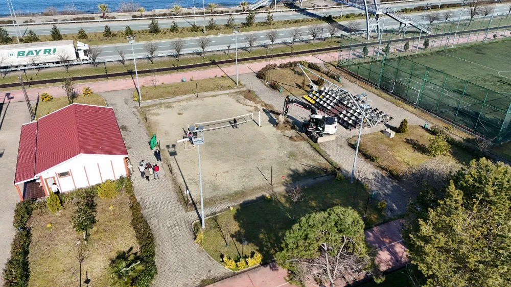 Arhavi Sahil Dolgu Alanında Spor Yatırımları Hız Kazandı