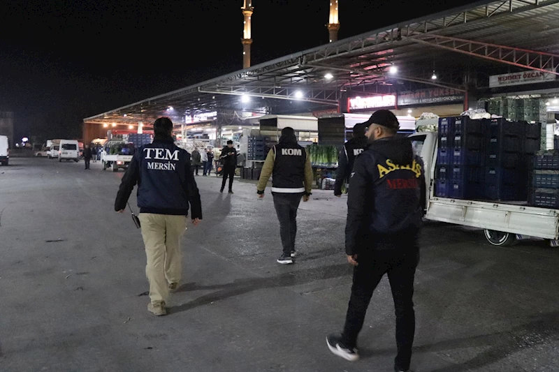 Mersin halinde asayiş uygulaması