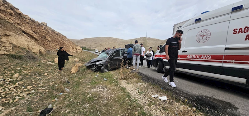 Mardin’de kontrolden çıkan otomobil takla attı: 2 yaralı 
