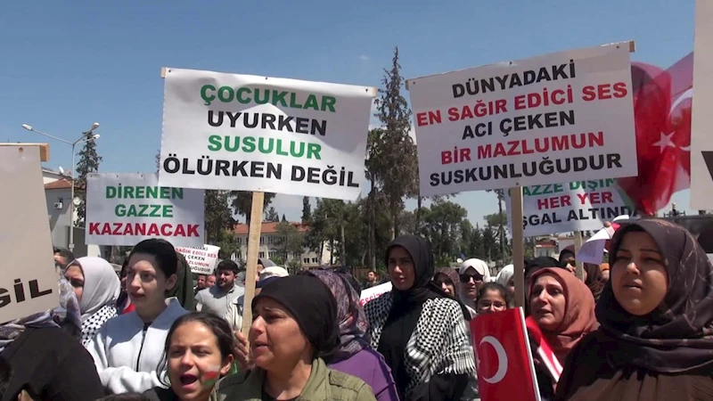 Reyhanlı’da Gazze’ye destek 