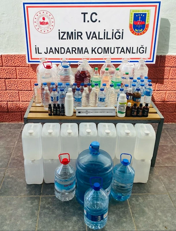İzmir’de 8 ton kaçak alkol ele geçirildi