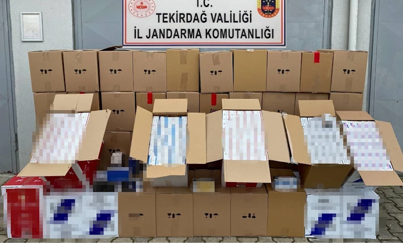 Tekirdağ’da 551 bin makaron ele geçirildi