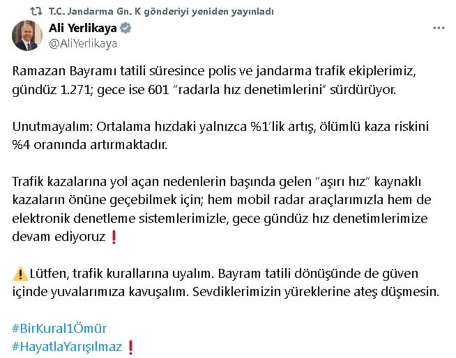 Bakan Yerlikaya