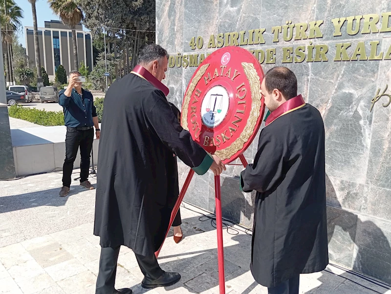 Hatay’da avukatlardan buruk kutlama