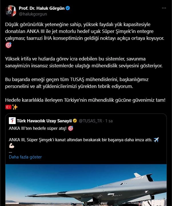 ANKA 3, Süper Şimşek füzesi ile hedefi vurdu (2)