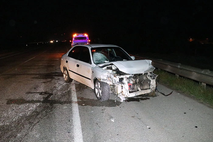 Samsun’da otomobilin çarptığı yayalardan 1