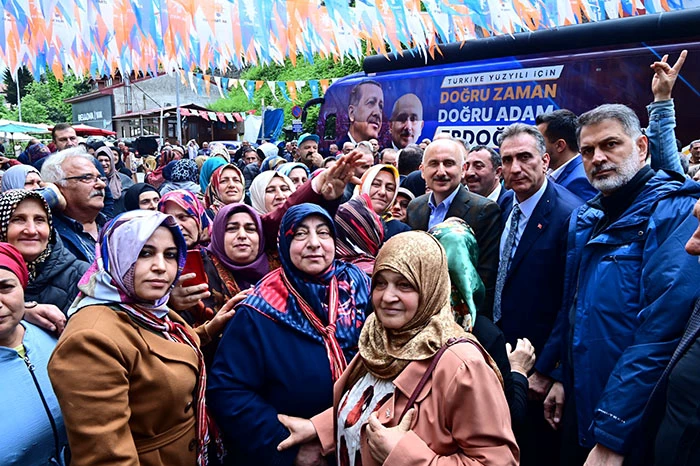 Ulaştırma ve Altyapı Bakanı Karaismailoğlu Sürmene